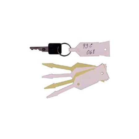 Johndow Industries John Dow Plastic Key Tags, White - 1000 Tags/Pack - 086W 086W